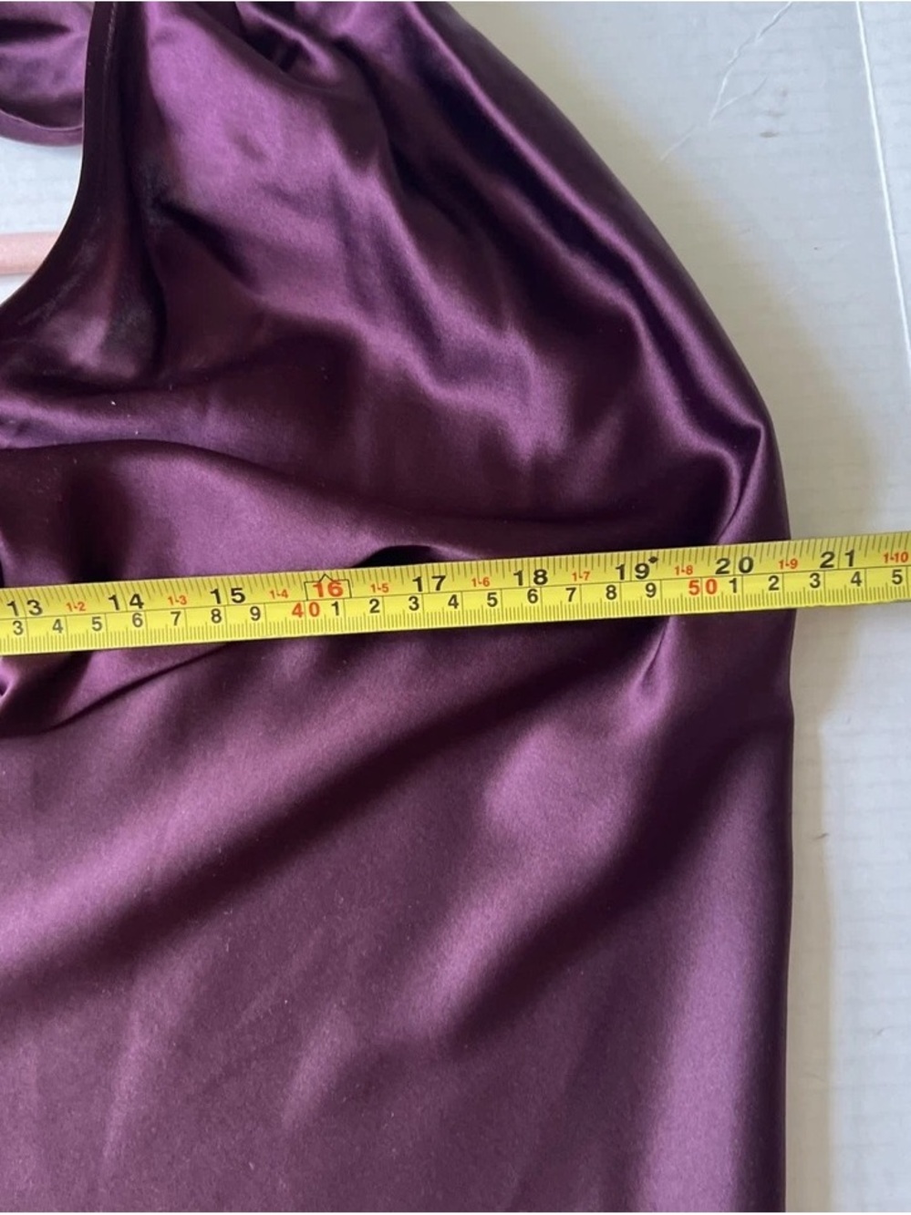 Ramy Brook Satin Draped Halter Tank Top in Deep Plum - Picture 5 of 6